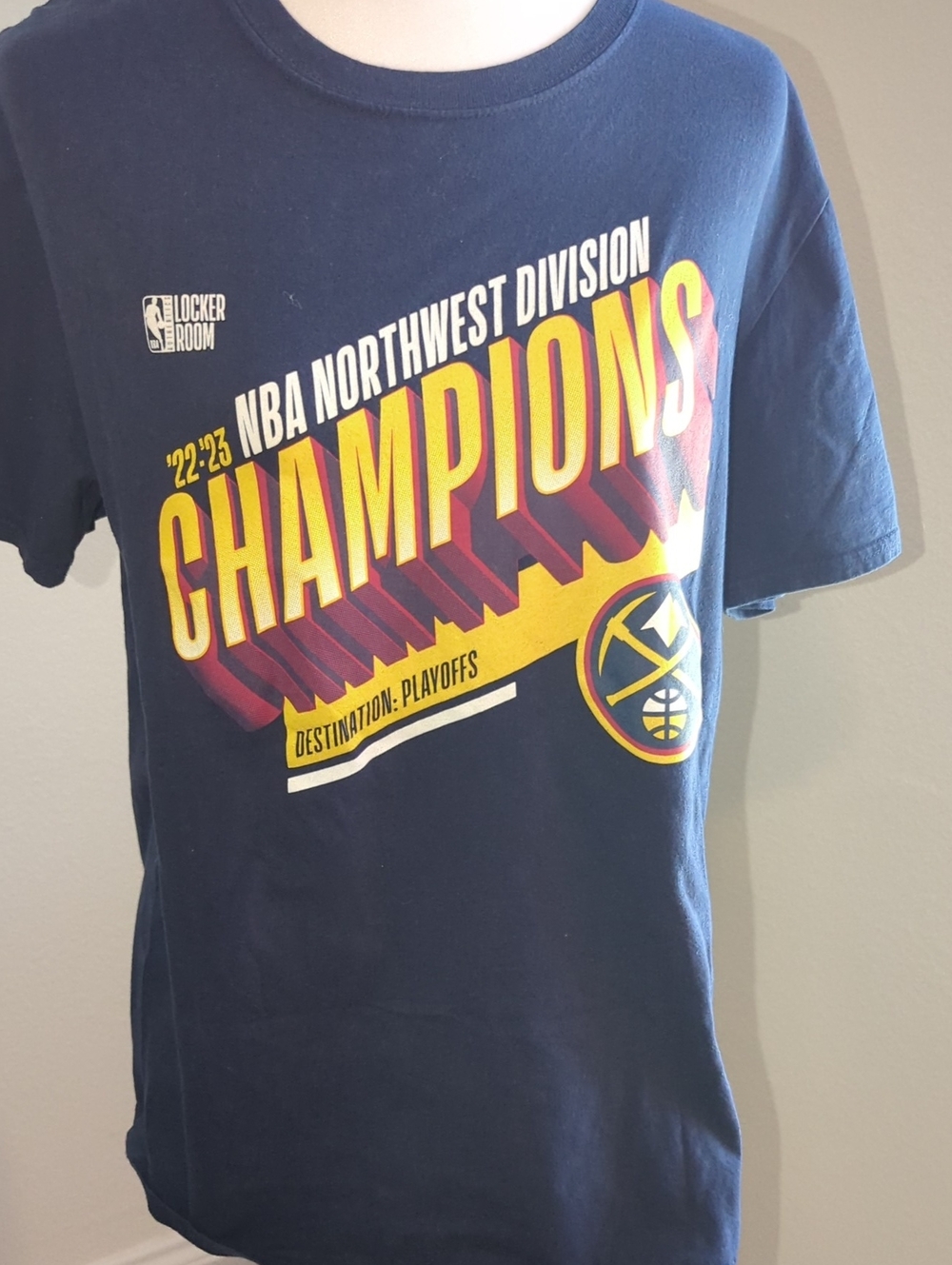 Denver Nuggets Navy 'Champions' NBA Northwest Division T-Shirt